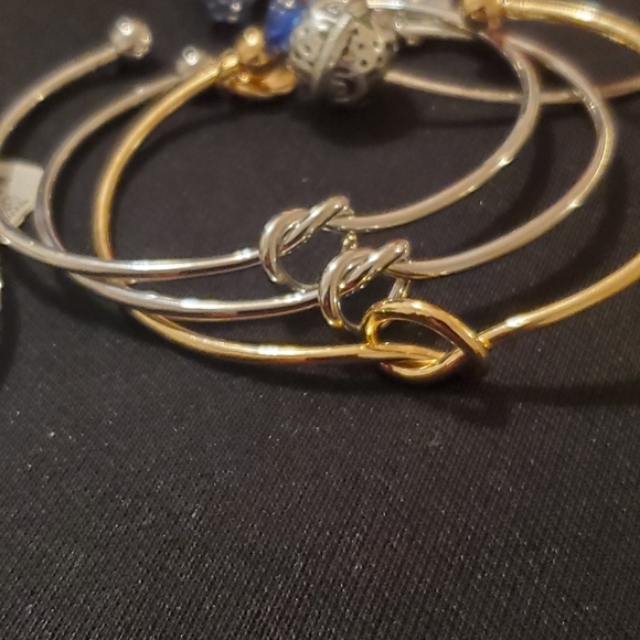 Silver and Gold Cuff Bracelet Bundle - Picture 6 of 7